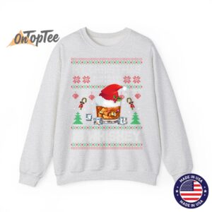 My Christmas Spirit Is Whiskey Ugly Pajamas Sweatshirt 02