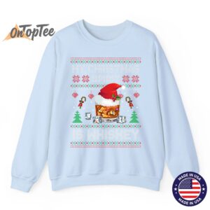 My Christmas Spirit Is Whiskey Ugly Pajamas Sweatshirt 04
