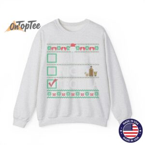 Naughty Nice Tequila Christmas List Ugly Sweatshirt 02