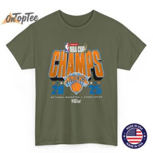 New York Knicks Cup Champions 2025 T Shirt Basketball Fan Tee 05