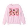 Pink Valentine Coquette Bow Heart Be Mine XOXO Valentines Sweatshirt