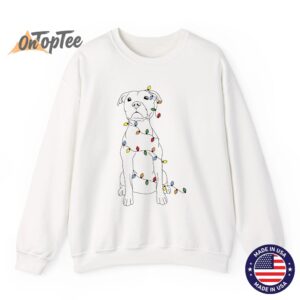 Pitbull Mom Christmas Lights Dog Owner Holiday Sweatshirt 10 Pitbull Mom Christmas Lights Dog Owner Holiday Sweatshirt 11