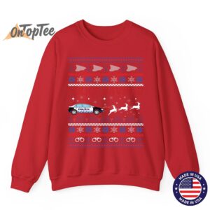 Police Navidad Ugly Christmas Design Sweatshirt 12