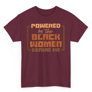 Powered by The Black Women Before Me Black History African T Shirt 05