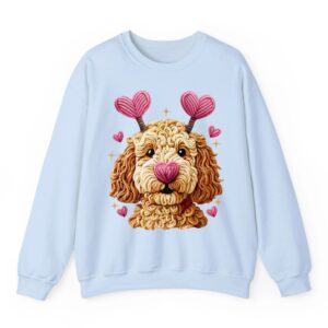 Retro Dog Goldendoodle Valentines Funny Gift Women Men Tee Sweatshirt 02