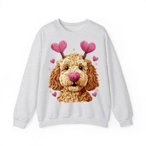 Retro Dog Goldendoodle Valentines Funny Gift Women Men Tee Sweatshirt 03
