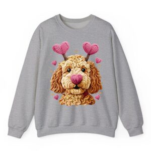 Retro Dog Goldendoodle Valentines Funny Gift Women Men Tee Sweatshirt 05