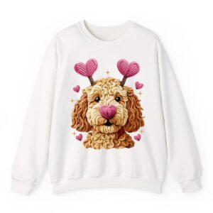 Retro Dog Goldendoodle Valentines Funny Gift Women Men Tee Sweatshirt 06
