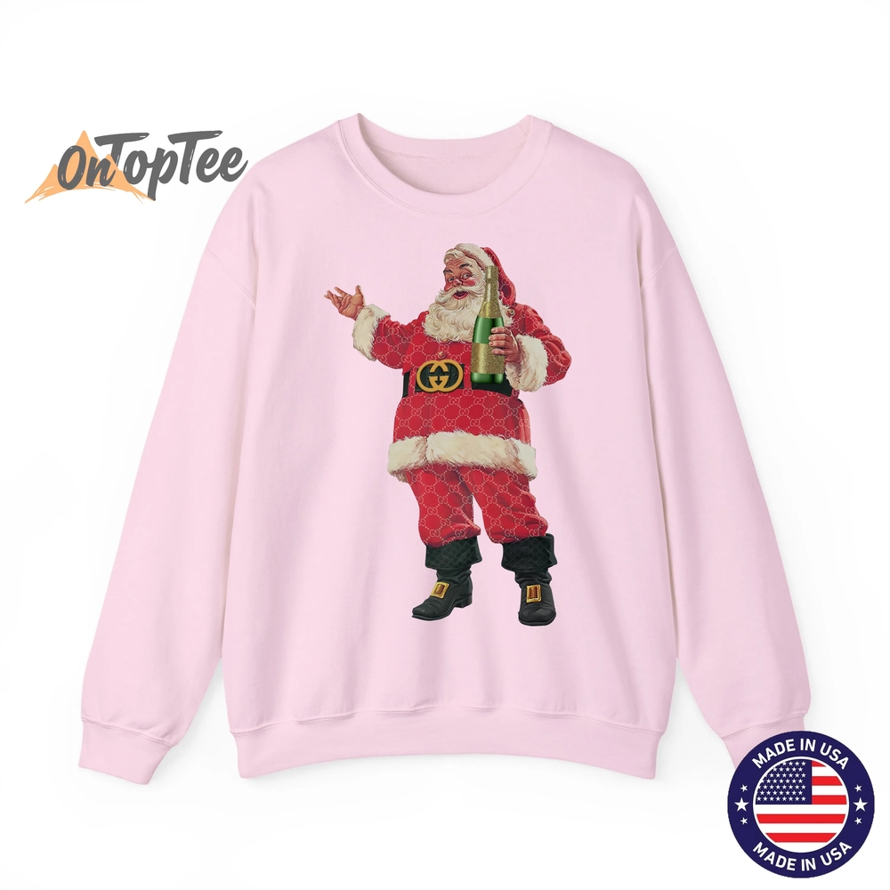 Retro Santa Claus Christmas Drinking Party Sweatshirt Retro Santa Claus Christmas Drinking Party Sweatshirt