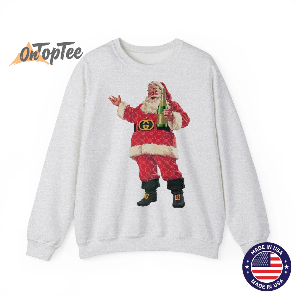 Retro Santa Claus Christmas Drinking Party Sweatshirt Retro Santa Claus Christmas Drinking Party Sweatshirt
