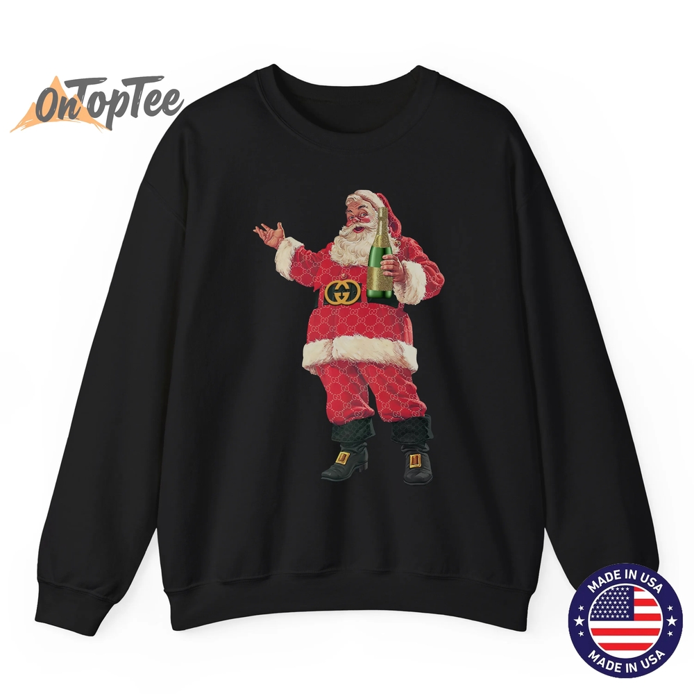 Retro Santa Claus Christmas Drinking Party Sweatshirt Retro Santa Claus Christmas Drinking Party Sweatshirt
