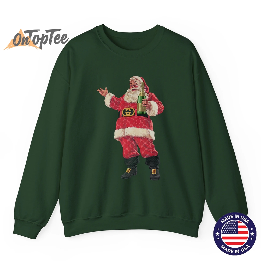 Retro Santa Claus Christmas Drinking Party Sweatshirt Retro Santa Claus Christmas Drinking Party Sweatshirt