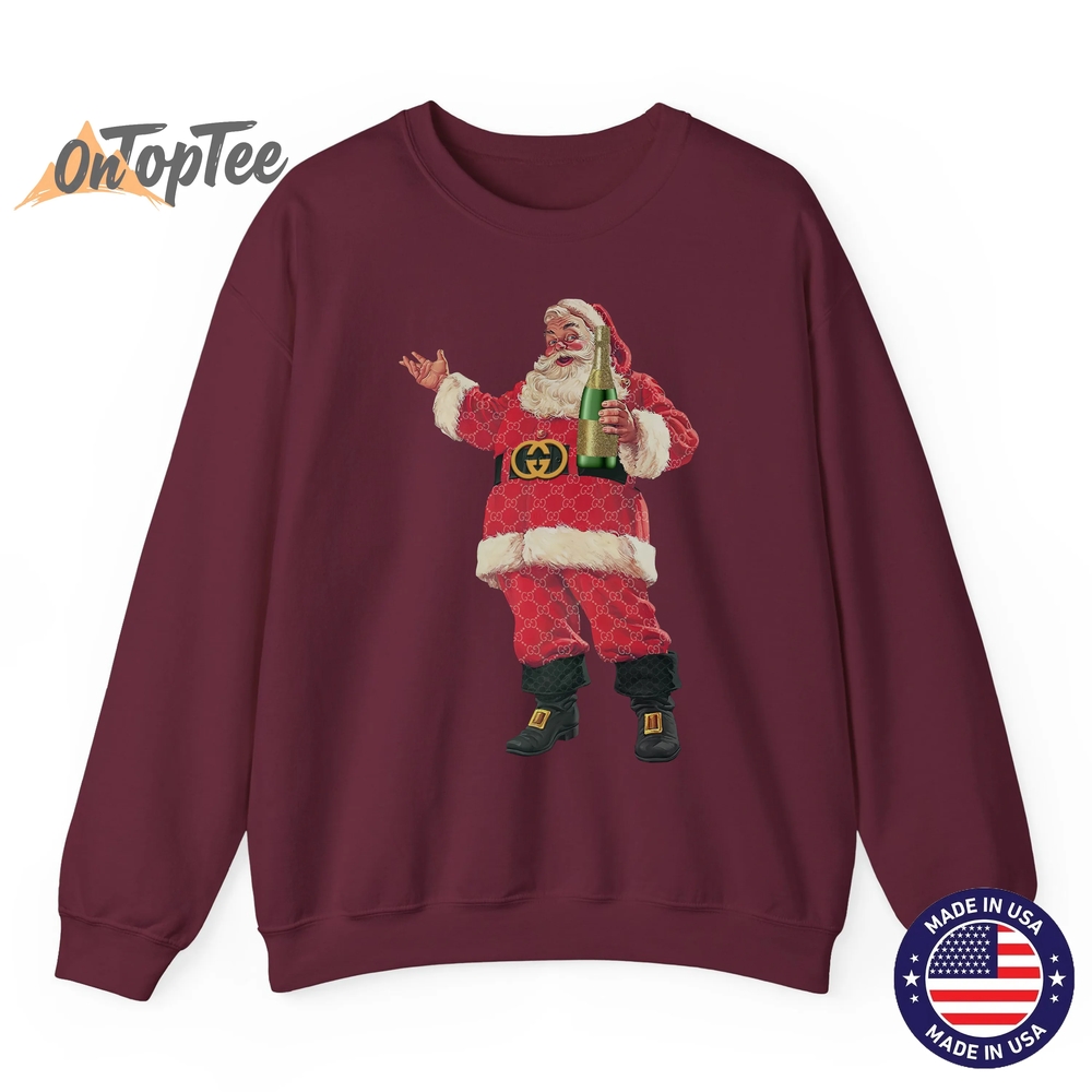 Retro Santa Claus Christmas Drinking Party Sweatshirt Retro Santa Claus Christmas Drinking Party Sweatshirt