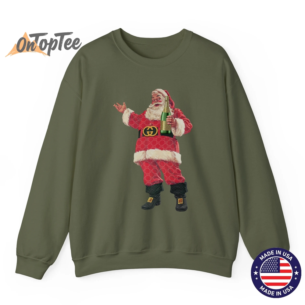 Retro Santa Claus Christmas Drinking Party Sweatshirt Retro Santa Claus Christmas Drinking Party Sweatshirt