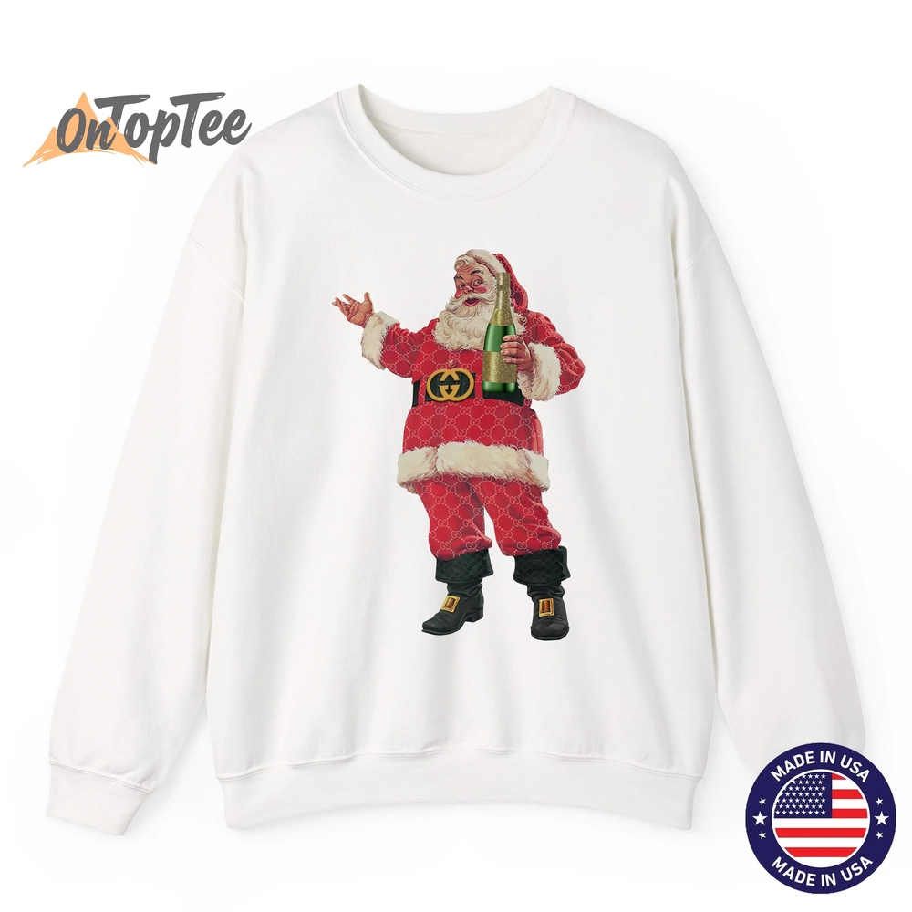 Retro Santa Claus Christmas Drinking Party Sweatshirt Retro Santa Claus Christmas Drinking Party Sweatshirt