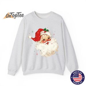 Retro Vintage Santa Christmas Sweatshirt 04