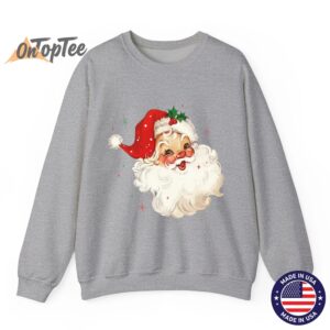Retro Vintage Santa Christmas Sweatshirt 05