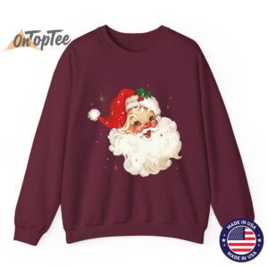 Retro Vintage Santa Christmas Sweatshirt 10