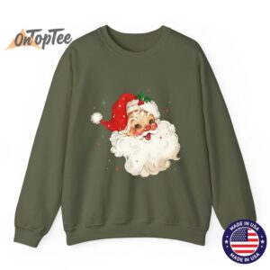 Retro Vintage Santa Christmas Sweatshirt 11