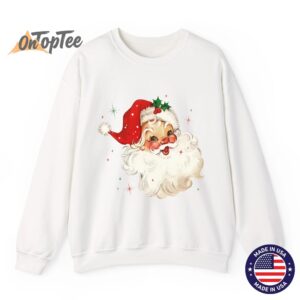 Retro Vintage Santa Christmas Sweatshirt 13