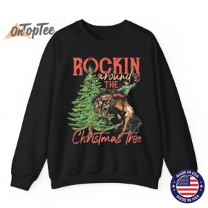 Rocking Around The Christmas Tree Cowboy Horse Sweatshirt 08