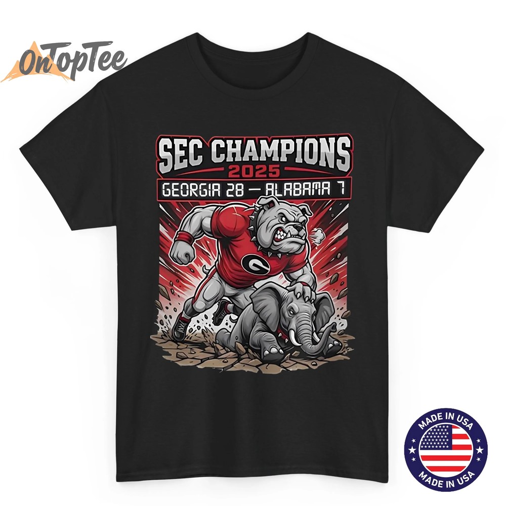 SEC Champions 2025 Bulldogs T-Shirt – Georgia vs Alabama Game Day Tee SEC Champions 2025 Bulldogs T-Shirt – Georgia vs Alabama Game Day Tee