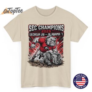 SEC Champions 2025 Bulldogs T-Shirt - Georgia vs Alabama Game Day Tee 2 SEC Champions 2025 Bulldogs T Shirt Georgia vs Alabama Game Day Tee 03