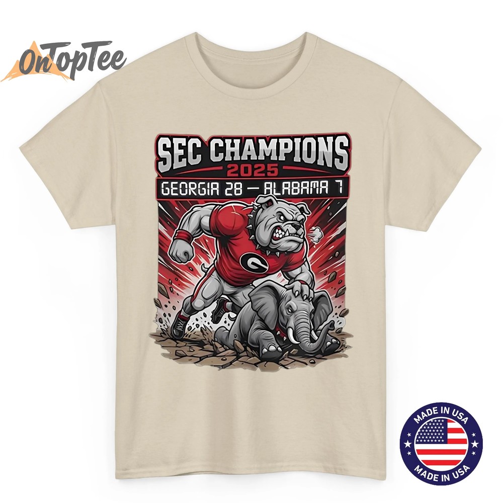 SEC Champions 2025 Bulldogs T-Shirt – Georgia vs Alabama Game Day Tee SEC Champions 2025 Bulldogs T-Shirt – Georgia vs Alabama Game Day Tee