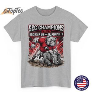 SEC Champions 2025 Bulldogs T-Shirt - Georgia vs Alabama Game Day Tee 5 SEC Champions 2025 Bulldogs T Shirt Georgia vs Alabama Game Day Tee 06