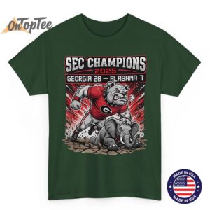 SEC Champions 2025 Bulldogs T-Shirt - Georgia vs Alabama Game Day Tee 6 SEC Champions 2025 Bulldogs T Shirt Georgia vs Alabama Game Day Tee 07