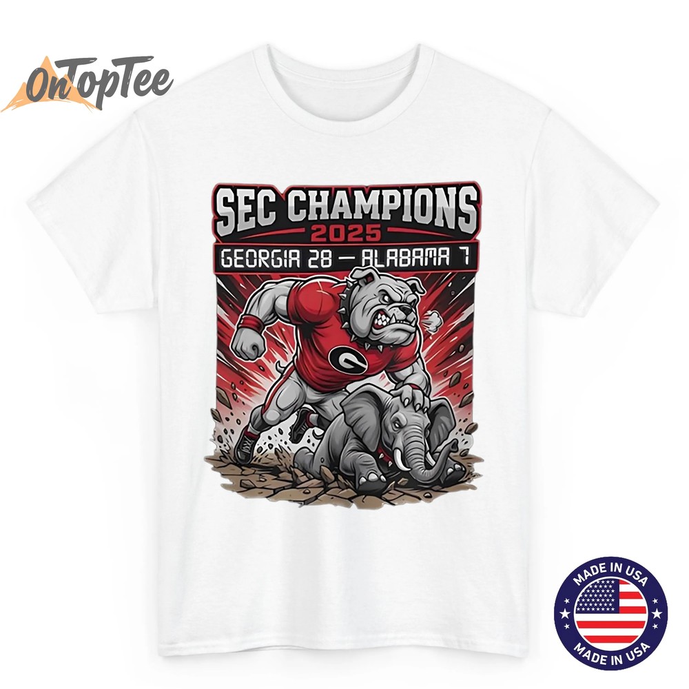 SEC Champions 2025 Bulldogs T-Shirt – Georgia vs Alabama Game Day Tee SEC Champions 2025 Bulldogs T-Shirt – Georgia vs Alabama Game Day Tee