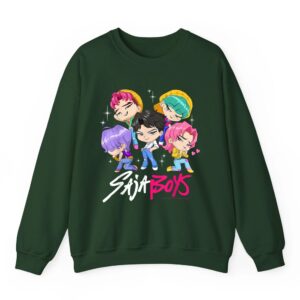 Saja Boys Chibi Band Group Shot Sweatshirt 02