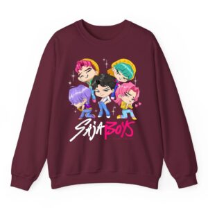 Saja Boys Chibi Band Group Shot Sweatshirt 04
