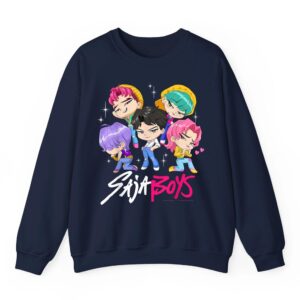 Saja Boys Chibi Band Group Shot Sweatshirt 05