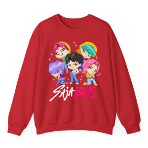 Saja Boys Chibi Band Group Shot Sweatshirt 06