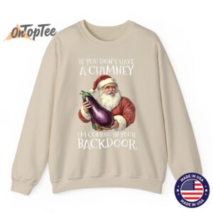 Sexual Innuendo Santa Rude Christmas Sweatshirt