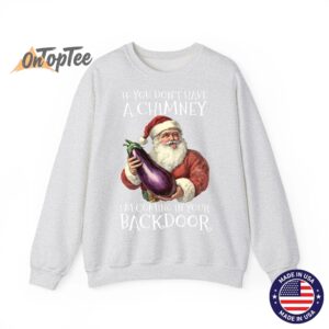 Sexual Innuendo Santa Rude Christmas Sweatshirt 02