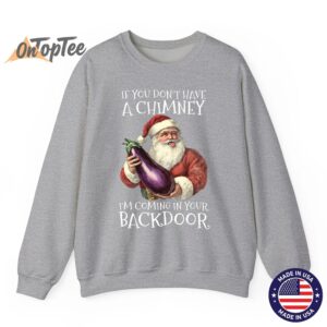 Sexual Innuendo Santa Rude Christmas Sweatshirt 03