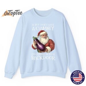 Sexual Innuendo Santa Rude Christmas Sweatshirt 04