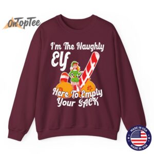Sexy Elf Here Empty Your Sack Rude Naughty Christmas Candy Sweatshirt 7 Sexy Elf Here Empty Your Sack Rude Naughty Christmas Candy Sweatshirt 08