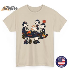 Snoopy Red Bull Racing Pit Crew T-Shirt – Formula 1 Motorsport Fan Tee
