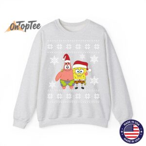 SpongeBob and Patrick Best Friends Holiday Graphic Sweatshirt 02