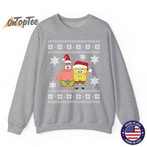 SpongeBob and Patrick Best Friends Holiday Graphic Sweatshirt 03