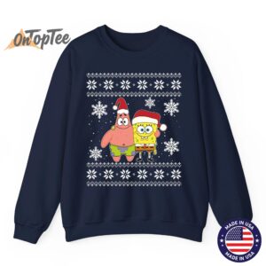 SpongeBob and Patrick Best Friends Holiday Graphic Sweatshirt 06