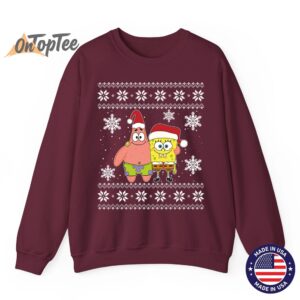 SpongeBob and Patrick Best Friends Holiday Graphic Sweatshirt 08