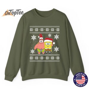 SpongeBob and Patrick Best Friends Holiday Graphic Sweatshirt 09