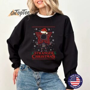 Stranger Christmas Demogorgon Ugly Xmas Sweatshirt