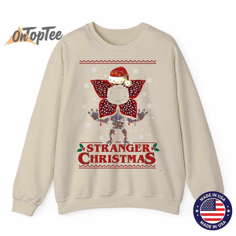 Stranger Christmas Demogorgon Ugly Xmas Sweatshirt Stranger Christmas Demogorgon Ugly Xmas Sweatshirt