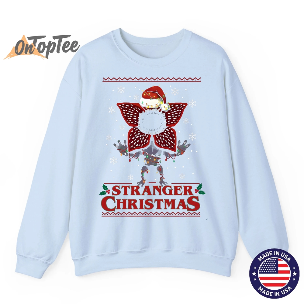 Stranger Christmas Demogorgon Ugly Xmas Sweatshirt Stranger Christmas Demogorgon Ugly Xmas Sweatshirt