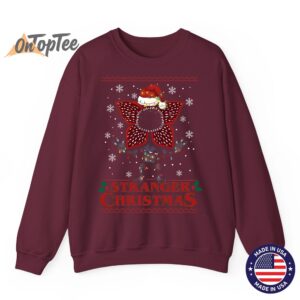 Stranger Christmas Demogorgon Ugly Xmas Sweatshirt 4 Stranger Christmas Demogorgon Ugly Xmas Sweater
